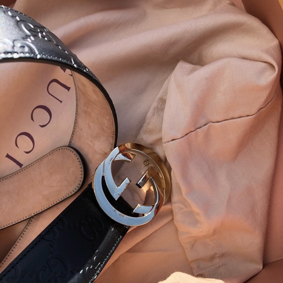 ❤️SOLD❤️Authentic Black And Gold Gucci Belt - Picture 16 of 16